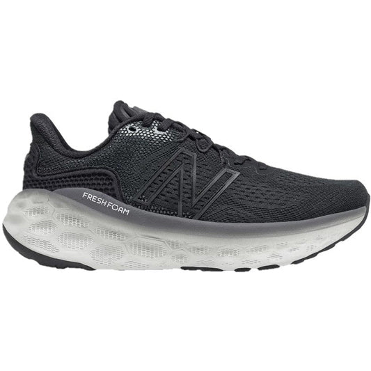 Women's New Balance Fresh Foam More v3, Black/Magnet/Black Metallic, 8 B Medium