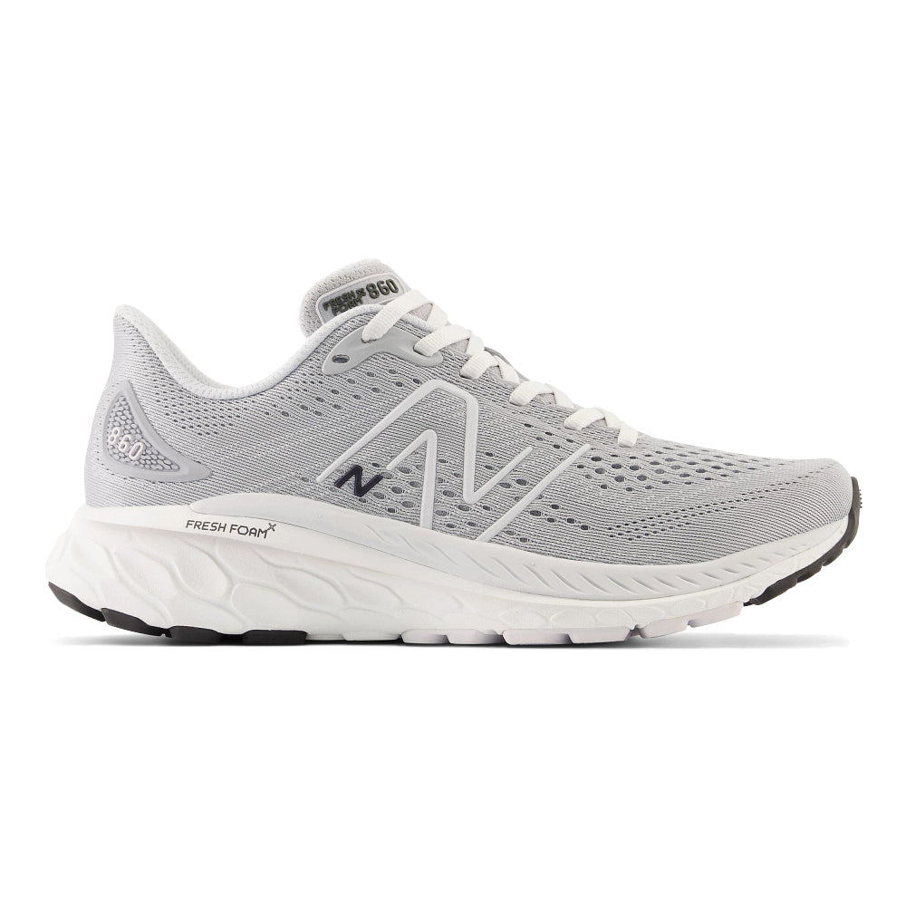 Women's New Balance Fresh Foam X 860v13, Aluminum Grey/Quartz Grey, 8.5 B Medium