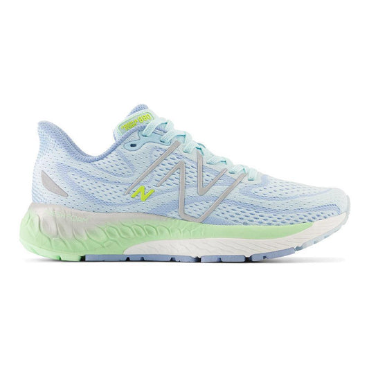 Women's New Balance Fresh Foam X 880v13, Blue/Green Aura, 9 B Medium