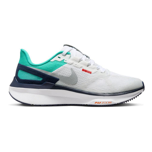 Women's Nike Structure 25, White/Lt Smoke Grey-Clear Jade-Jade Ice, 7 B Medium