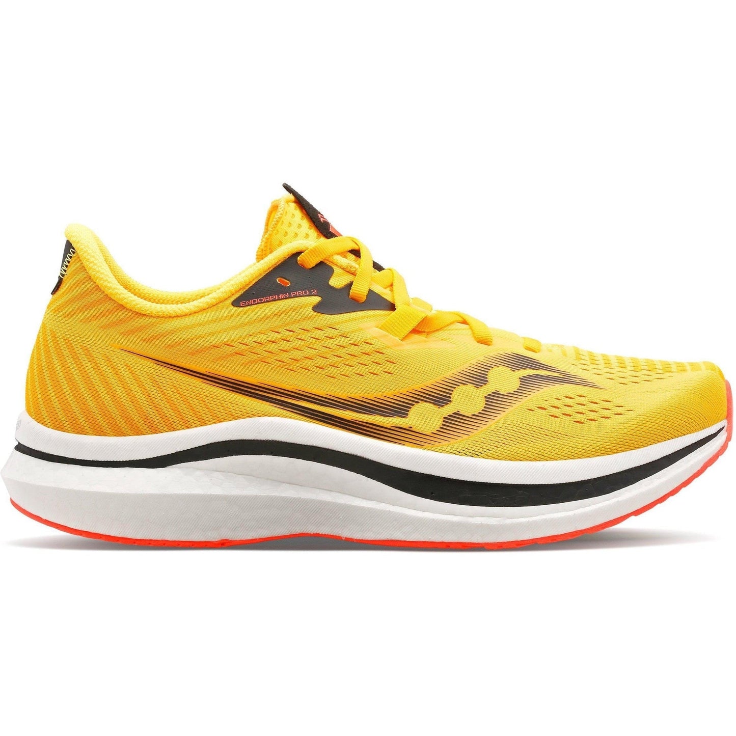 Women's Saucony Endorphin Pro 2, ViZiGold/ViZiRed, 9 B Medium