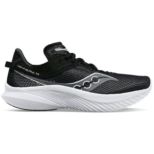 Women's Saucony Kinvara 14, Black/White, 10 D Wide