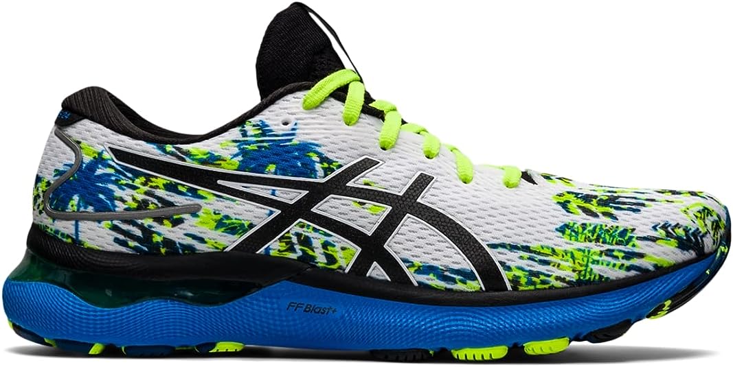 Men's Asics Gel-Nimbus 24, White/Black, 7.5 D Medium