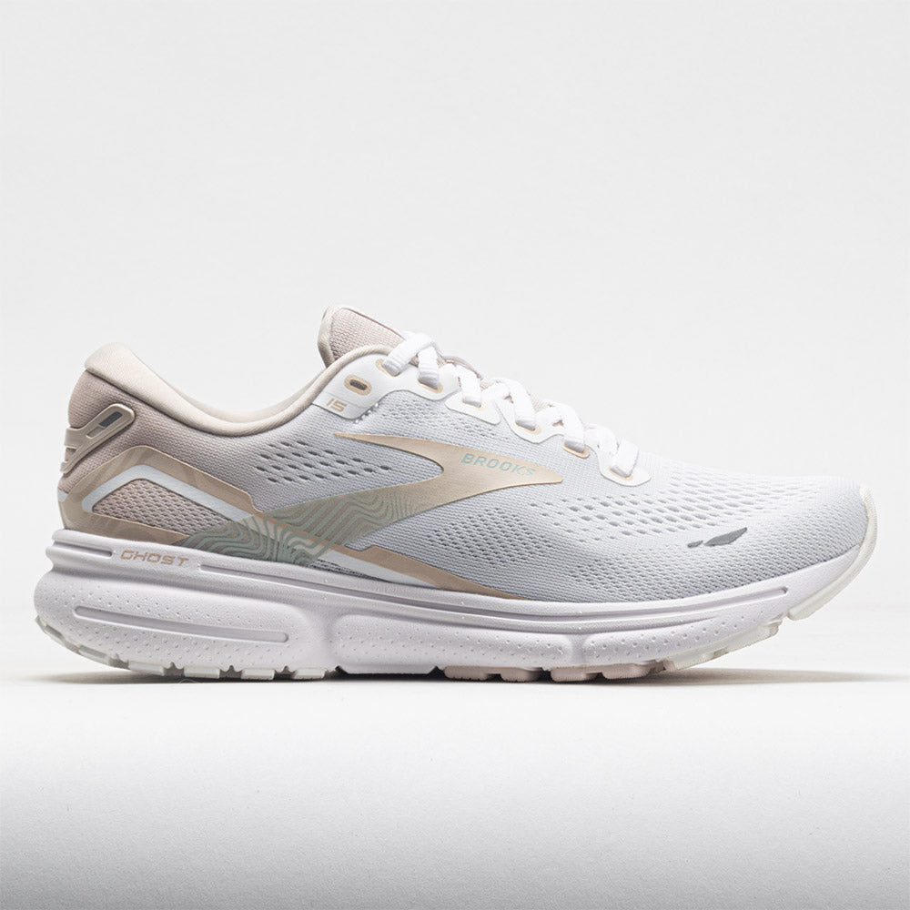 Brooks Ghost 15 Women's  White/Crystal Grey/Glass