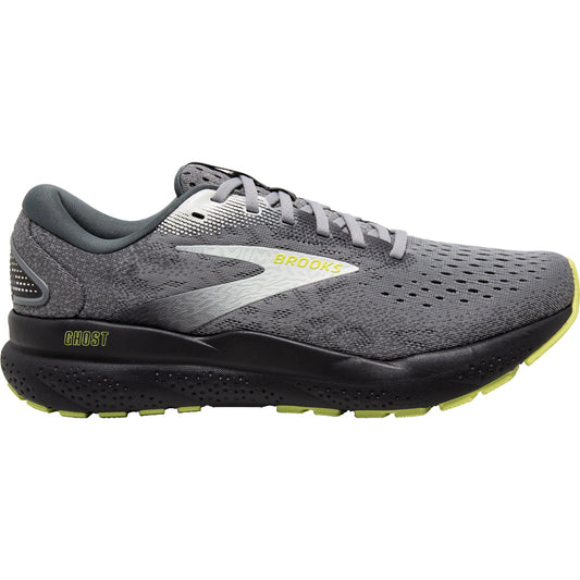 Men's Brooks Ghost 16, Primer/Grey/Lime, 11 4E Extra Wide