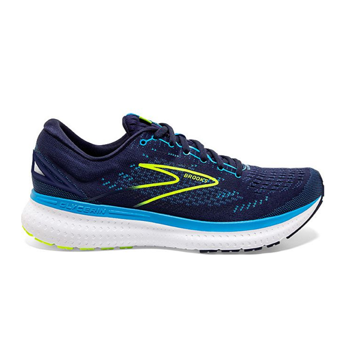 Men's Brooks Glycerin 19, Navy/Blue/Nightlife, 13 2E Wide
