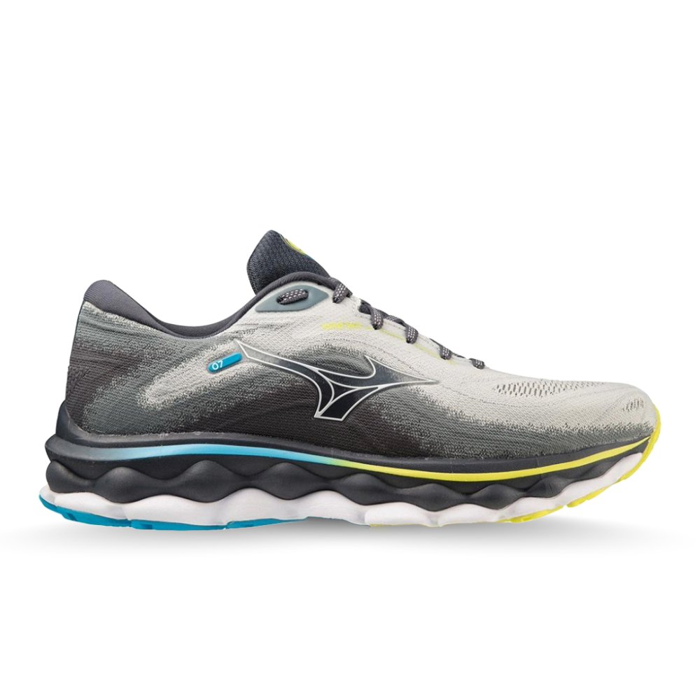 Men's Mizuno Wave Sky 7, Pearl Blue/White, 11.5 D Medium