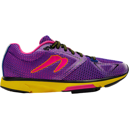Women's Newton Running Distance 12, Violet/Yellow, 10 B Medium
