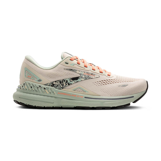 Women's Brooks Adrenaline GTS 23, Whitecap/Surf/Flower, 9 B Medium