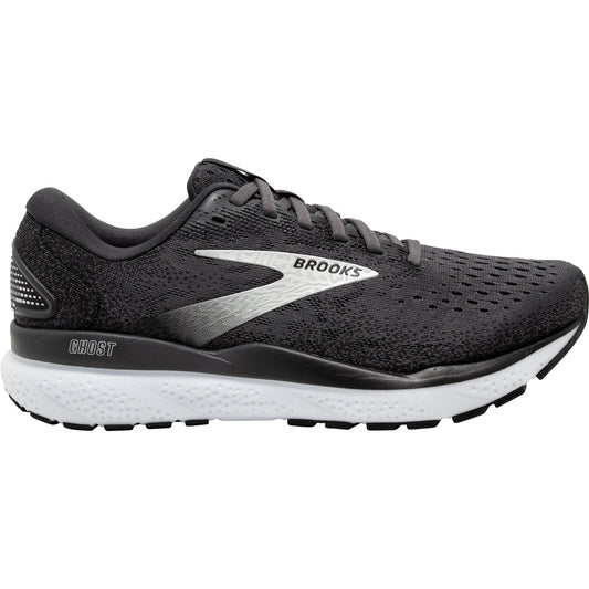 Women's Brooks Ghost 16, Black/Grey/White, 8 B Medium