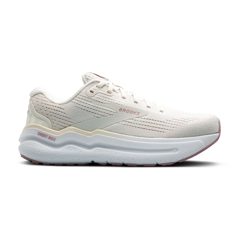 Women's Brooks Ghost Max 2, Coconut Milk/Gray/Zephyr, 9.5 D Wide